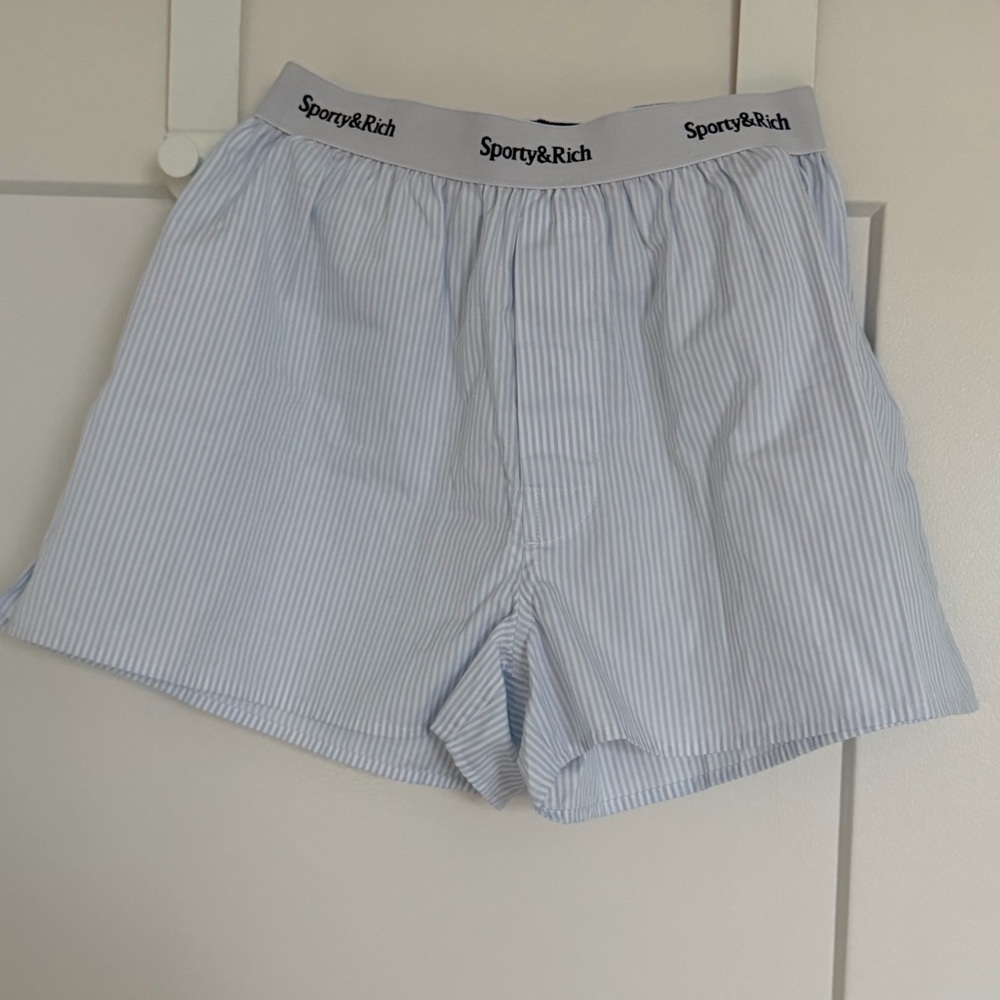 Sporty & Rich Blue Striped Boxers